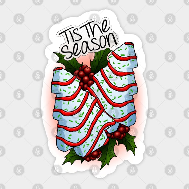 Tis The Season For Tree Cakes Sticker by Miss_Bethany_Tattoos